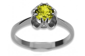 Inel de argint vintage 925, Peridot galben vrc348s