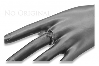 Polski: Vintage Srebrny Pierścień 925, Oprawa Vrc348s vrc348s