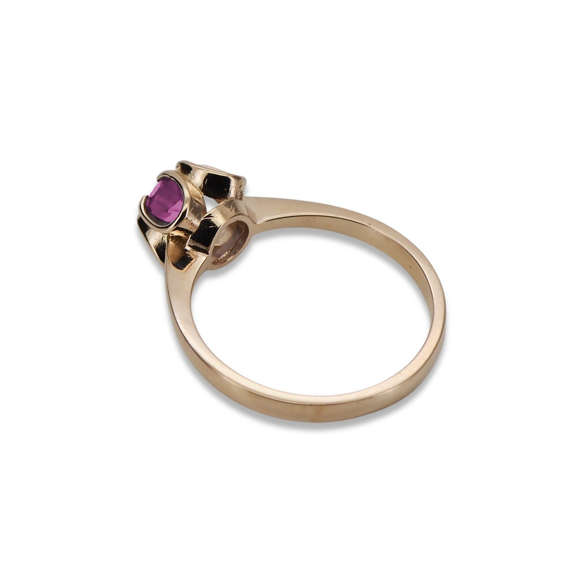 Russische sowjetische Rose 14 Karat 585 Gold Alexandrit Rubin Smaragd Saphir Zirkon Ring vrc084