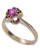 Russische sowjetische Rose 14 Karat 585 Gold Alexandrit Rubin Smaragd Saphir Zirkon Ring vrc084