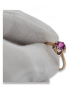 Russische sowjetische Rose 14 Karat 585 Gold Alexandrit Rubin Smaragd Saphir Zirkon Ring vrc084