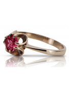 Russische sowjetische Rose 14 Karat 585 Gold Alexandrit Rubin Smaragd Saphir Zirkon Ring vrc084