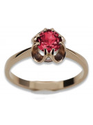 Rose soviétique russe 14k 585 or Alexandrite Ruby Emerald Sapphire Zircon ring vrc084