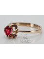 Russische sowjetische Rose 14 Karat 585 Gold Alexandrit Rubin Smaragd Saphir Zirkon Ring vrc084