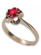 Rose soviétique russe 14k 585 or Alexandrite Ruby Emerald Sapphire Zircon ring vrc084