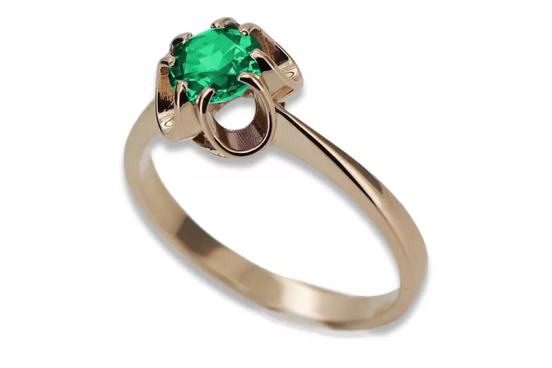 Rose soviétique russe 14k 585 or Alexandrite Ruby Emerald Sapphire Zircon ring vrc084