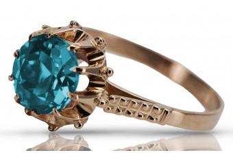 Inel sovietic rusesc din aur 585 trandafir 14k alexandrit rubin smarald safir zircon vrc014