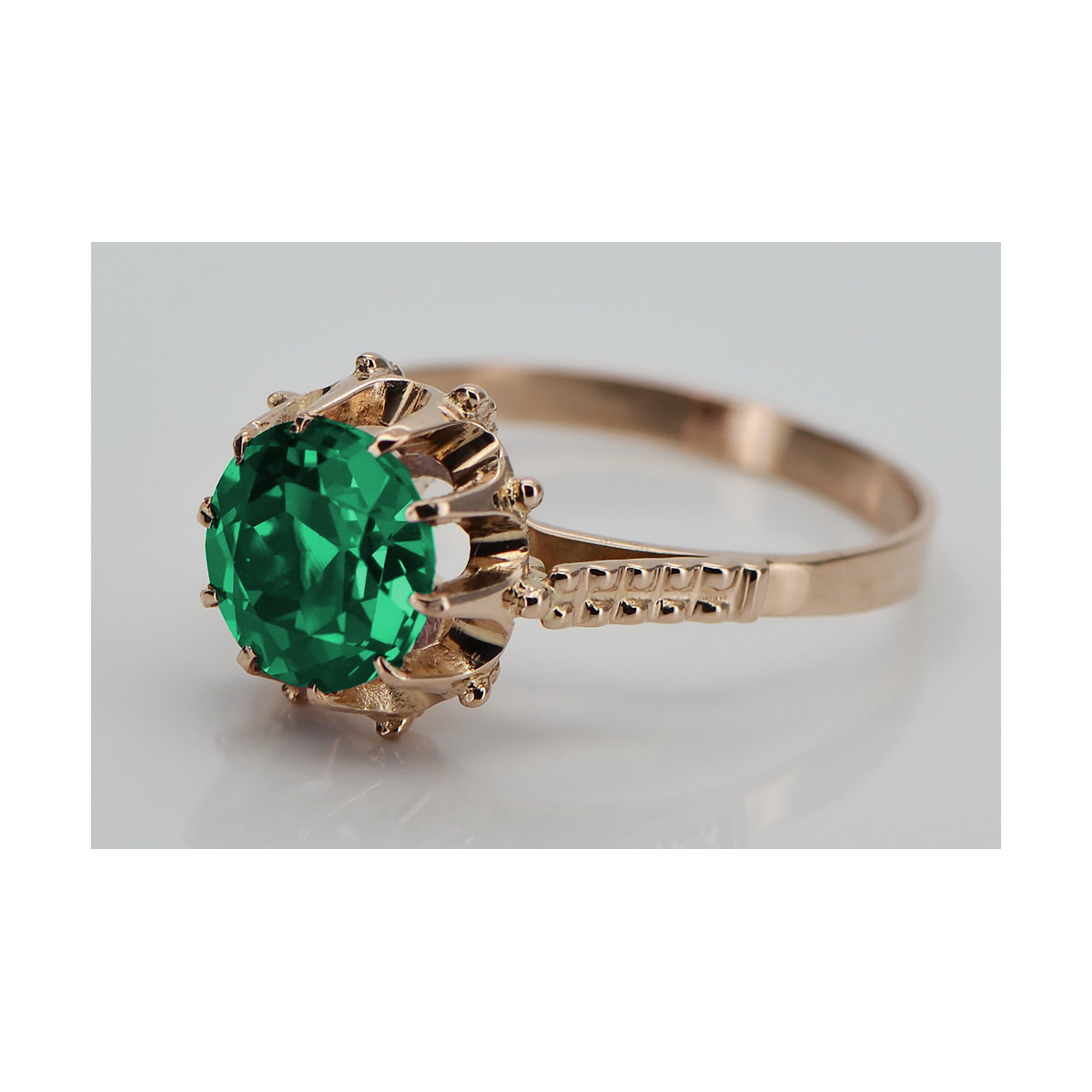 Rose soviétique russe 14k 585 or Alexandrite Ruby Emerald Sapphire Zircon ring vrc014