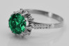 Изысканное серебряное кольцо с изумрудом vrc045s