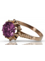 Russische sowjetische Rose 14 Karat 585 Gold Alexandrit Rubin Smaragd Saphir Zirkon Ring vrc084