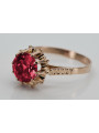 Russische sowjetische Rose 14 Karat 585 Gold Alexandrit Rubin Smaragd Saphir Zirkon Ring vrc084