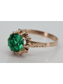 Rose soviétique russe 14k 585 or Alexandrite Ruby Emerald Sapphire Zircon ring vrc084