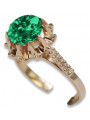 Rose soviétique russe 14k 585 or Alexandrite Ruby Emerald Sapphire Zircon ring vrc084