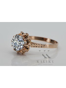 Russische sowjetische Rose 14 Karat 585 Gold Alexandrit Rubin Smaragd Saphir Zirkon Ring vrc084