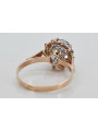 Russische sowjetische Rose 14 Karat 585 Gold Alexandrit Rubin Smaragd Saphir Zirkon Ring vrc084