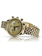 Goldene Herrenuhr Geneve ★ zlotychlopak.pl ★ Gold Reinheit 585 333 Niedriger Preis!