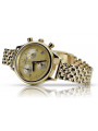 Gold men's watch Geneve ★ zlotychlopak.pl ★ Gold purity 585 333 Low Price!