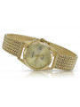 Goldene Herrenuhr Geneve ★ zlotychlopak.pl ★ Gold Reinheit 585 333 Niedriger Preis!