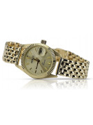 Gold men's watch Geneve ★ zlotychlopak.pl ★ Gold purity 585 333 Low Price!