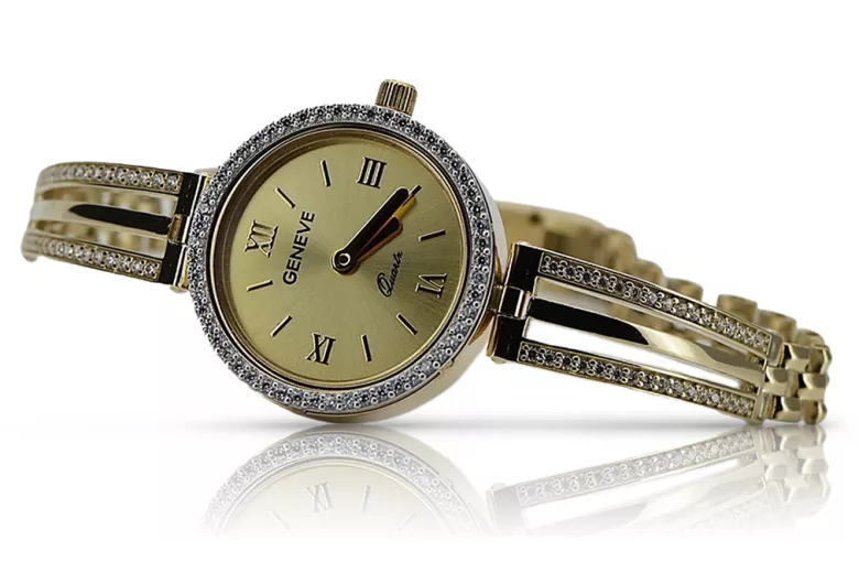 Gold ladies watch ★ zlotychlopak.pl ★ Gold purity 585 333 Low price!