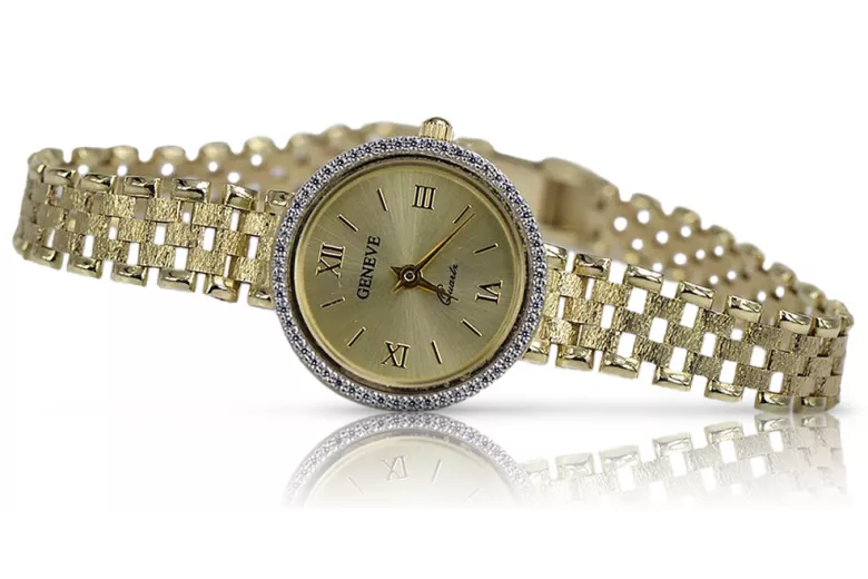 Reloj ★ de oro para damas zlotychlopak.pl Pureza de oro 585 333 ¡★ Precio bajo!