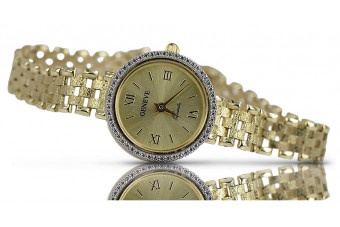 Reloj de Dama Geneve en Oro Amarillo de 14 Quilates lw039y