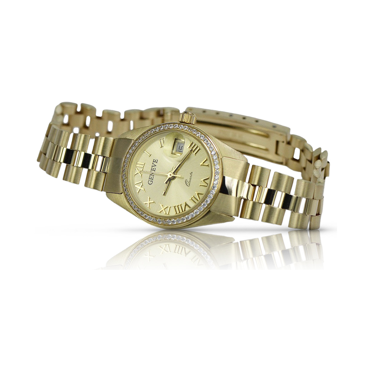 Reloj ★ de oro para damas zlotychlopak.pl Pureza de oro 585 333 ¡★ Precio bajo!