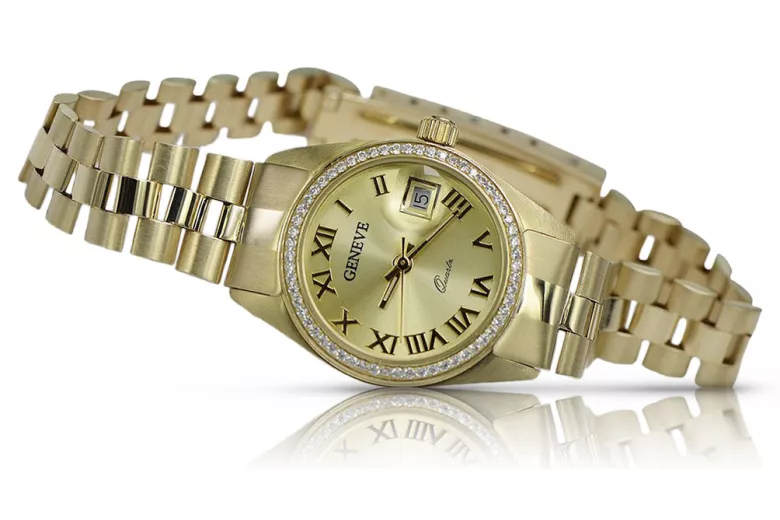 Montre ★ dame en or zlotychlopak.pl ★ Pureté d’or 585 333 Prix bas!