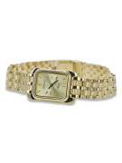 Złoty zegarek na rękę Lady Geneve w kolorze złotym 14k 585 lw003ydg&lbw007y