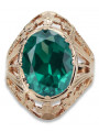 Rose soviétique russe 14k 585 or Alexandrite Ruby Emerald Sapphire Zircon ring vrc014