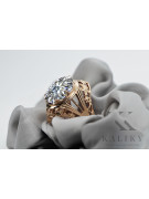 Russische sowjetische Rose 14 Karat 585 Gold Alexandrit Rubin Smaragd Saphir Zirkon Ring vrc014