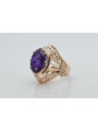 Rose soviétique russe 14k 585 or Alexandrite Ruby Emerald Sapphire Zircon ring vrc014