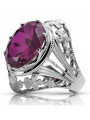 Rose soviétique russe 14k 585 or Alexandrite Ruby Emerald Sapphire Zircon ring vrc014