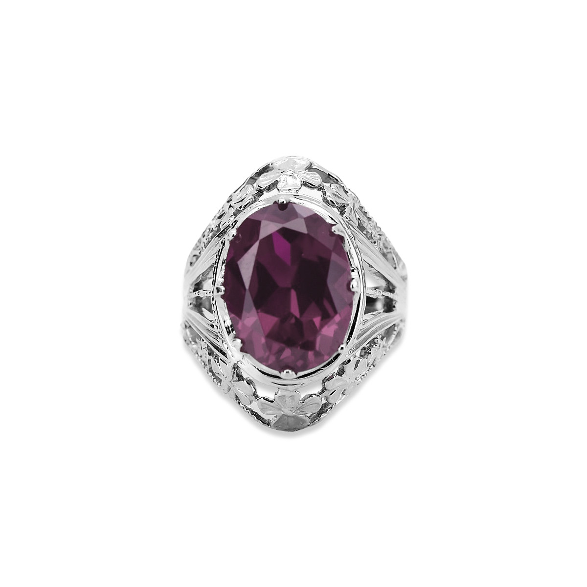 Rose soviétique russe 14k 585 or Alexandrite Ruby Emerald Sapphire Zircon ring vrc014