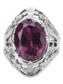 Rose soviétique russe 14k 585 or Alexandrite Ruby Emerald Sapphire Zircon ring vrc014