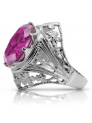 Russische sowjetische Rose 14 Karat 585 Gold Alexandrit Rubin Smaragd Saphir Zirkon Ring vrc014