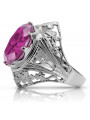 Russische sowjetische Rose 14 Karat 585 Gold Alexandrit Rubin Smaragd Saphir Zirkon Ring vrc014