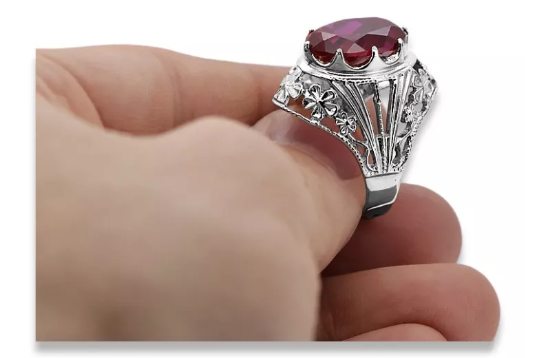 Rose soviétique russe 14k 585 or Alexandrite Ruby Emerald Sapphire Zircon ring vrc014