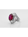 Russische sowjetische Rose 14 Karat 585 Gold Alexandrit Rubin Smaragd Saphir Zirkon Ring vrc014