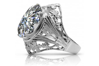 Bague en argent sterling 925, Zircon, pierres précieuses variées vrc031s