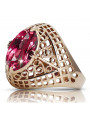 Russe soviétique rose 14k 585 or Alexandrite Rubis Émeraude Saphir Zircon bague vrc030