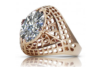 Russe soviétique rose 14k 585 or Alexandrite Rubis Émeraude Saphir Zircon bague vrc030