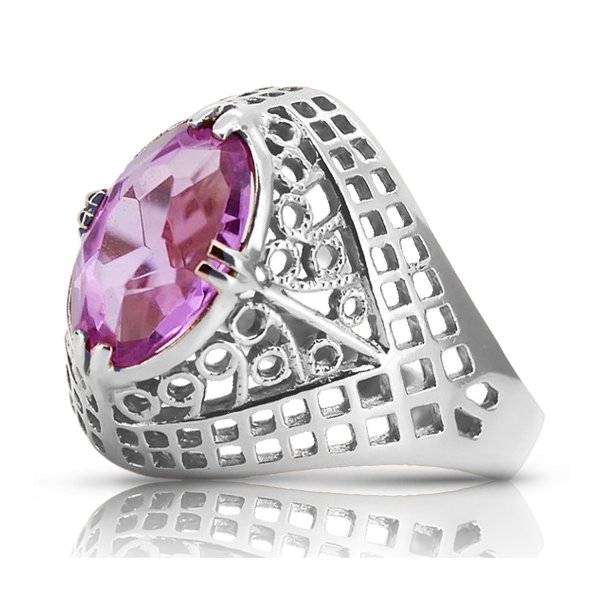 Rose soviétique russe 14k 585 or Alexandrite Ruby Emerald Sapphire Zircon ring vrc014