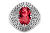 Серебряное кольцо с рубином 925 пробы vrc030s