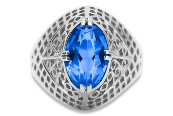 Sterling Silver 925 Sapphire Cocktail Ring vrc030s