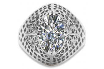 Bague en argent sterling 925, Zircon, p, s, t, u vrc030s