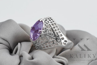 Bague en argent vintage avec Alexandrite naturelle vrc030s