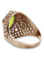 Russische sowjetische Rose 14 Karat 585 Gold Alexandrit Rubin Smaragd Saphir Zirkon Ring vrc084