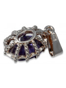 Pendentif Argent 925, Rubis, Zircon, Améthyste, Aigue-marine, Émeraude, Topaze bleue, Saphir, Péridot jaune, Alexandrite vpc008s