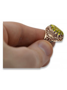 Russische sowjetische Rose 14 Karat 585 Gold Alexandrit Rubin Smaragd Saphir Zirkon Ring vrc014